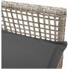 Trädgårdstolar 2 st med Kuddar Ljusgrå Poly Rattan vidaXL 53 x 60 x 85 cm – miniatyr 9