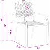 Trädgårdstolar 2 st stapelbara antracit stål vidaXL 56 x 65 x 89 cm – miniatyr 9
