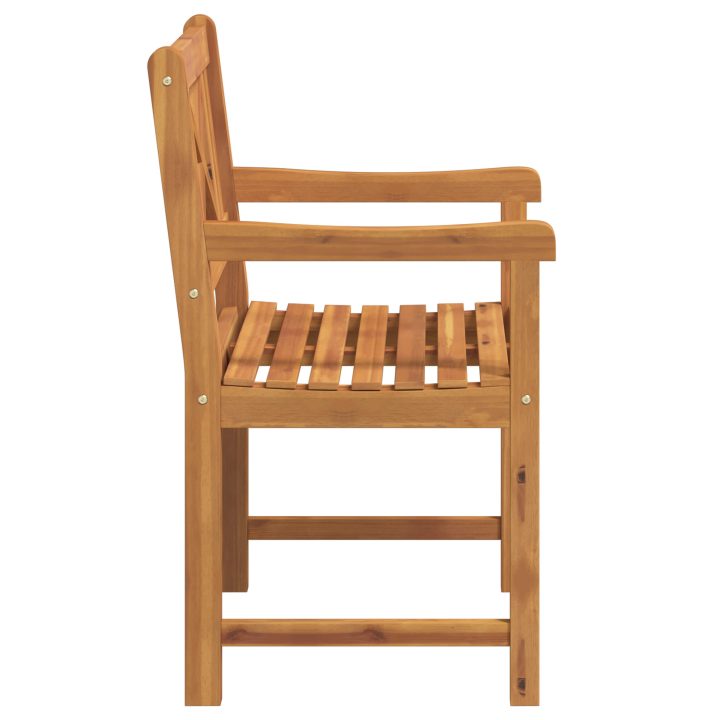 Trädgårdstolar 8 st 56x55.5x90 cm Massivt trä Akaciaträ vidaXL Standard – bild 6