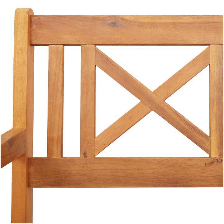 Trädgårdstolar 8 st 56x55.5x90 cm Massivt trä Akaciaträ vidaXL Standard – bild 9