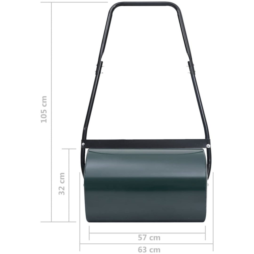 Trädgårdsvält grön och svart 63 cm vidaXL 50 L – bild 8