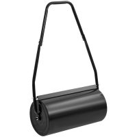 Trädgårdsvält med handtag svart 42 cm järn och stål vidaXL