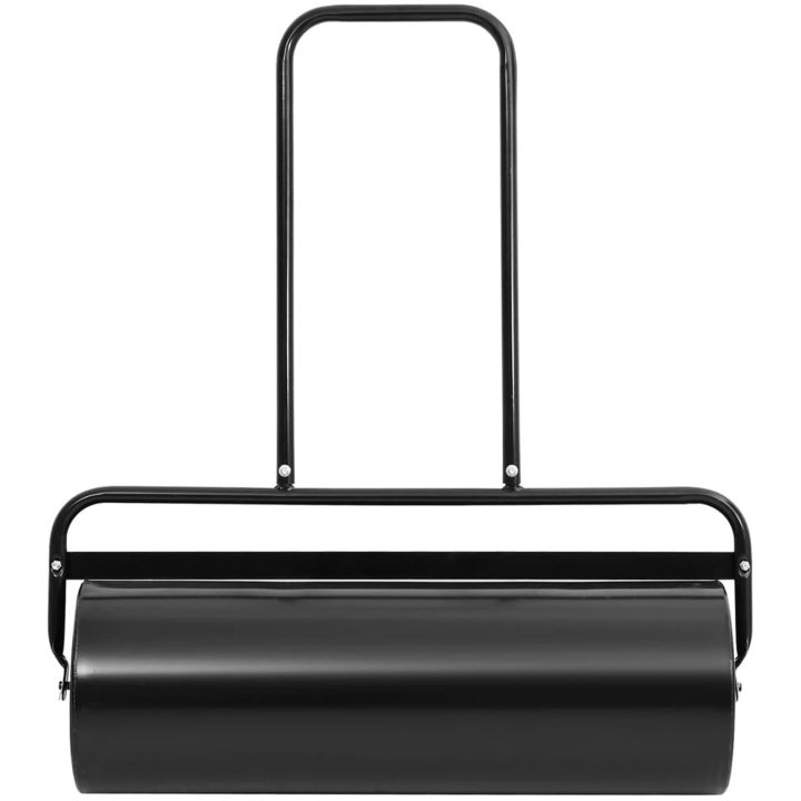 Trädgårdsvält med handtag svart 63 cm järn och stål vidaXL ⌀30 x 90 cm – bild 2