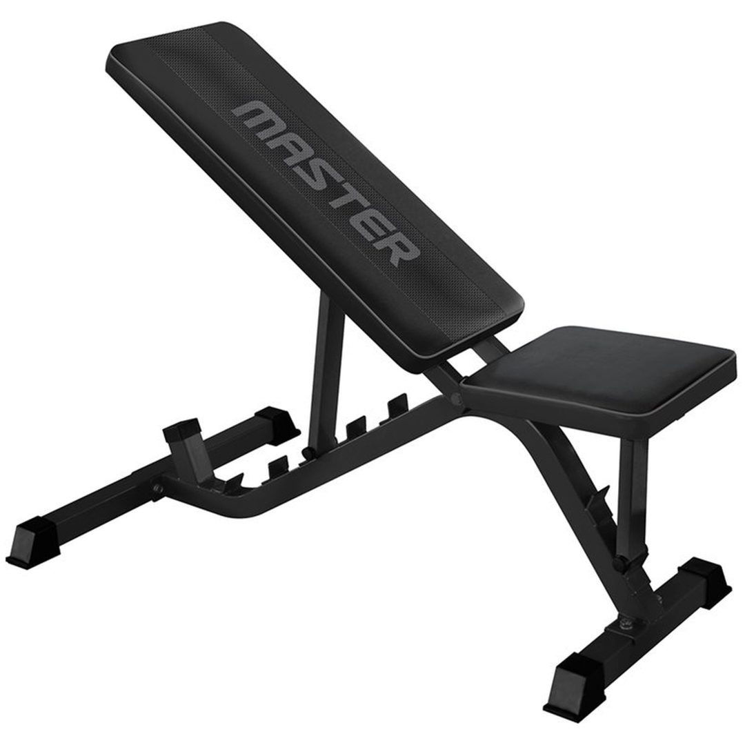 Träningsbänk black bench Master Fitness