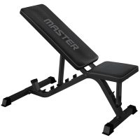 Träningsbänk black bench Master Fitness