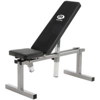 Träningsbänk silver i Master Fitness