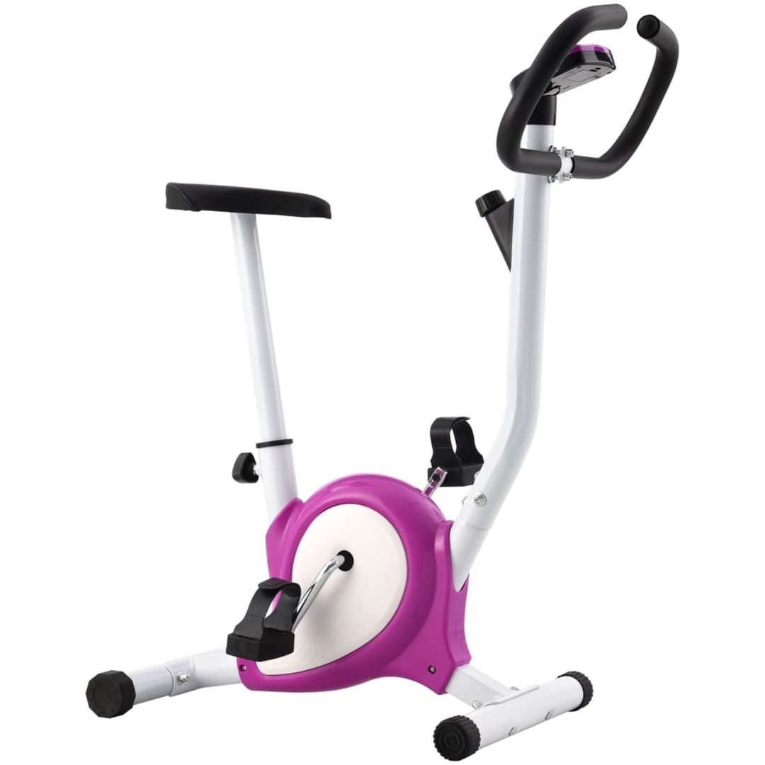 Träningscykel remdrift lila vidaXL – bild 3