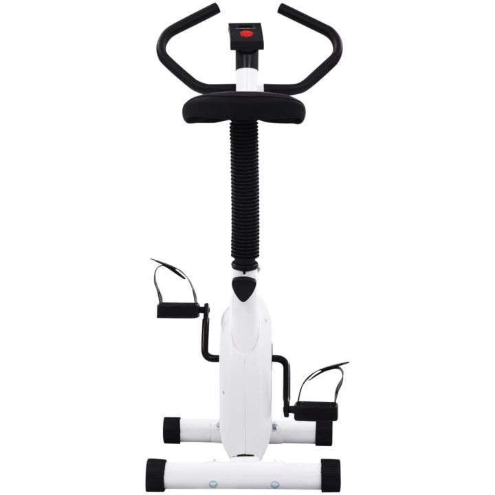Träningscykel remdrift vit vidaXL – bild 5