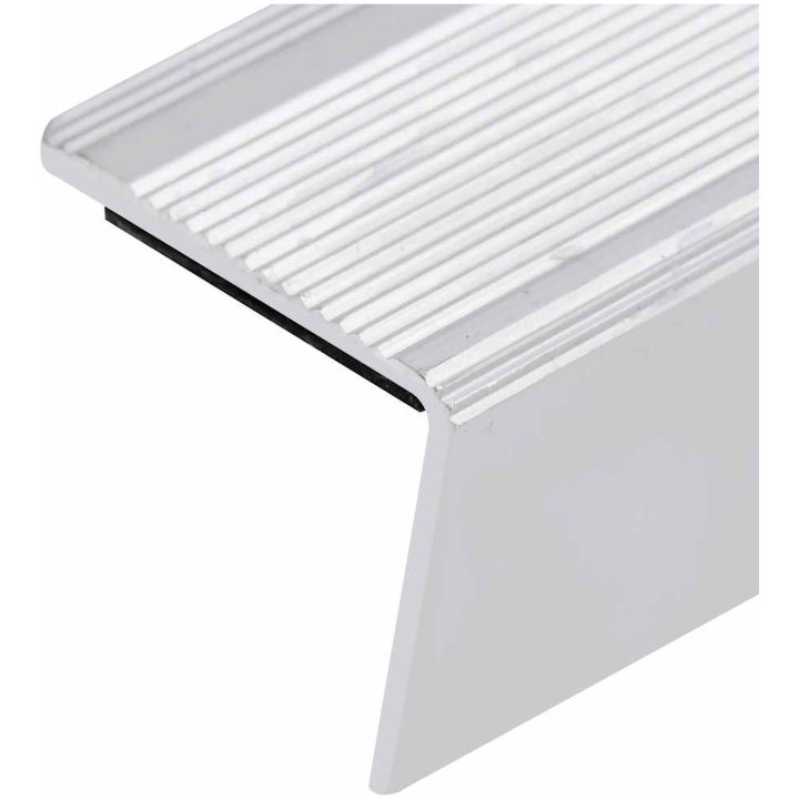 Trappnäsor i L-form 15 st aluminium 100 cm silver vidaXL 100 cm (15 pcs) – bild 5