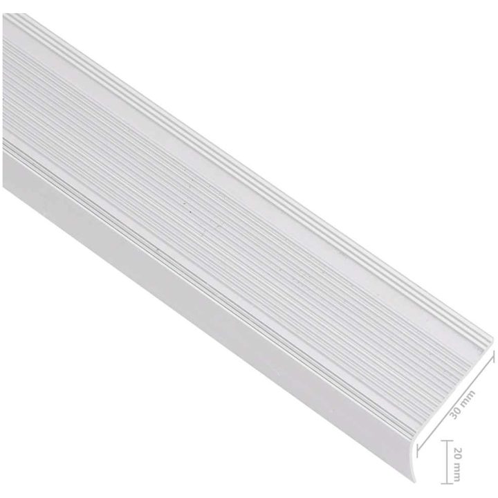 Trappnäsor i L-form 15 st aluminium 100 cm silver vidaXL 100 cm (15 pcs) – bild 6