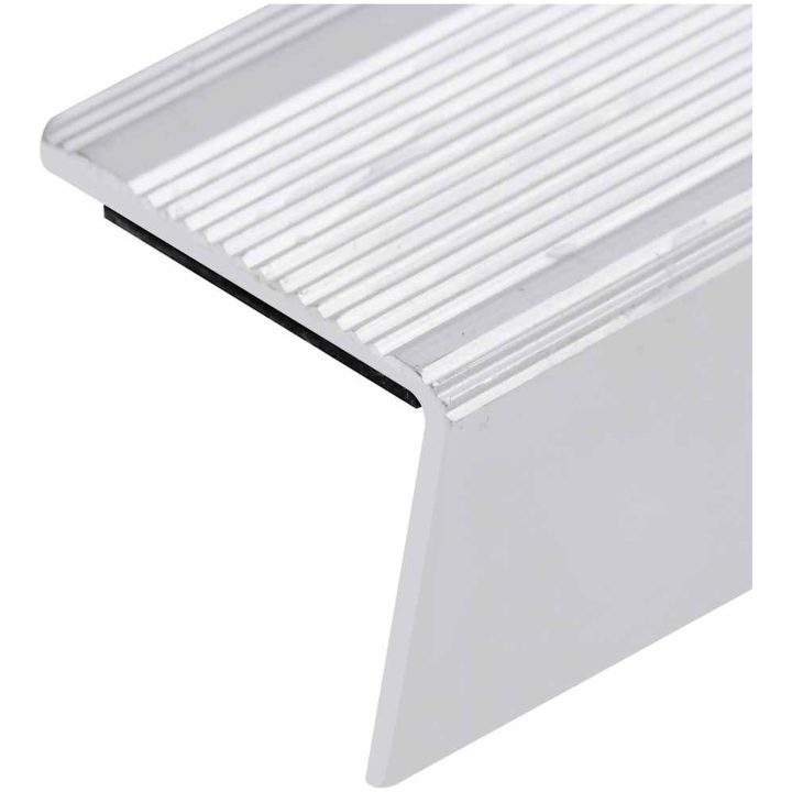 Trappnäsor i L-form 15 st aluminium 90 cm silver vidaXL 90 cm (15 pcs) – bild 5