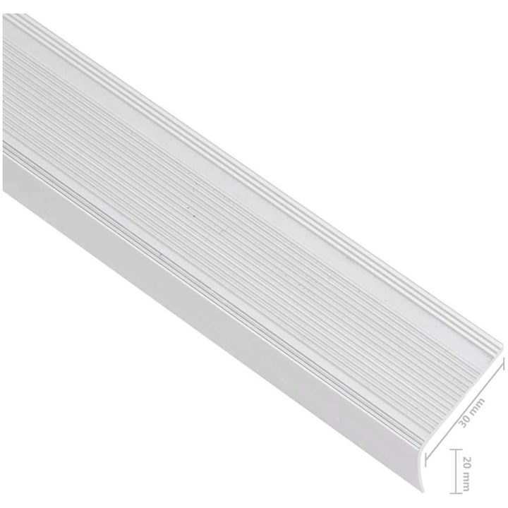 Trappnäsor i L-form 15 st aluminium 90 cm silver vidaXL 90 cm (15 pcs) – bild 6