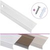Trappnäsor i L-form 5 st aluminium 100 cm silver vidaXL 100 cm (5 pcs) – miniatyr 2