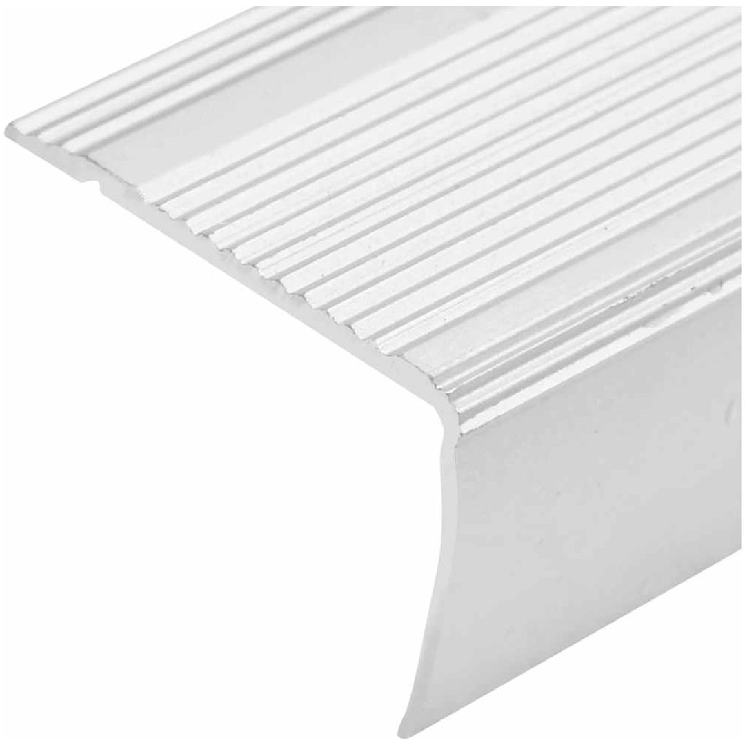 Trappnäsor i L-form 5 st aluminium 100 cm silver vidaXL 100 cm (5 pcs) – bild 5