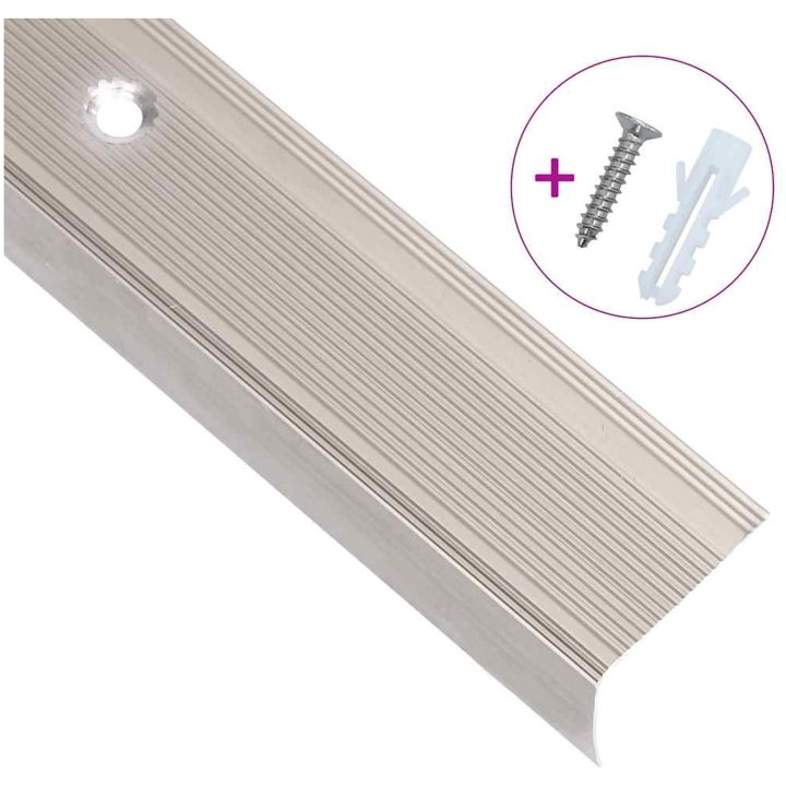 Trappnosar i L-form 15 st aluminium 100 cm champagne vidaXL 100 cm (15 pcs) – bild 3