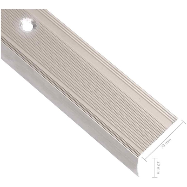 Trappnosar i L-form 15 st aluminium 100 cm champagne vidaXL 100 cm (15 pcs) – bild 6