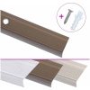 Trappnosar i L-form 15 st aluminium 90 cm brun vidaXL 90 cm (15 pcs) – miniatyr 2
