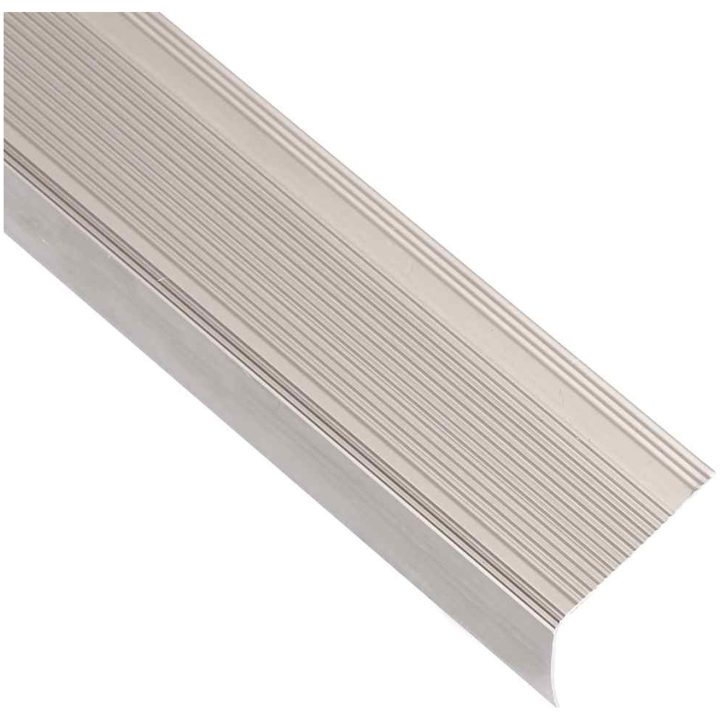 Trappnosar i L-form 5 st aluminium 100 cm champagne vidaXL 100 cm (5 pcs) – bild 3