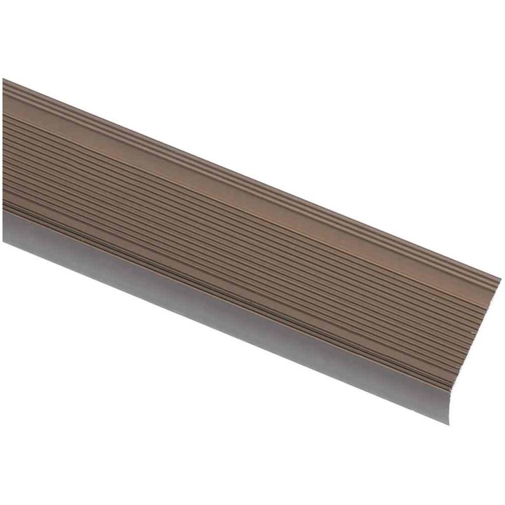 Trappnosar i L-form 5 st aluminium 90 cm brun vidaXL 90 cm (5 pcs) – bild 3