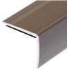 Trappnosar i L-form 5 st aluminium 90 cm brun vidaXL 90 cm (5 pcs) – miniatyr 5