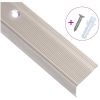 Trappnosings i L-form 15 st aluminium 90 cm champagne vidaXL 90 cm (15 pcs) – miniatyr 3
