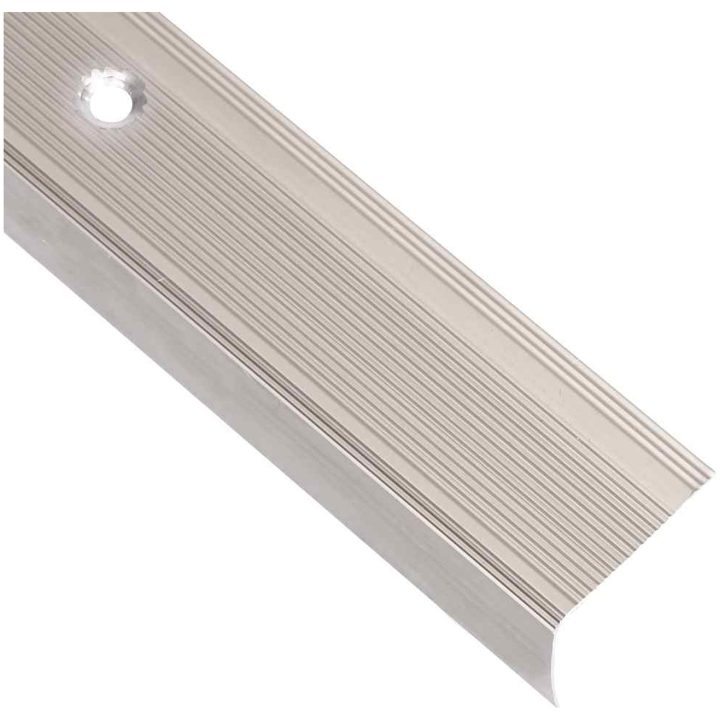 Trappnosings i L-form 15 st aluminium 90 cm champagne vidaXL 90 cm (15 pcs) – bild 4