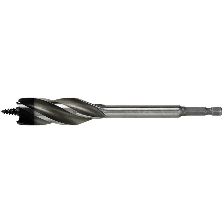 Träspiralborr HSS med fyra sidoskär - 1/4tum-sexkantsfäste Luna TRÄSPIRALBORR HSS 1/4 18MM – bild 2