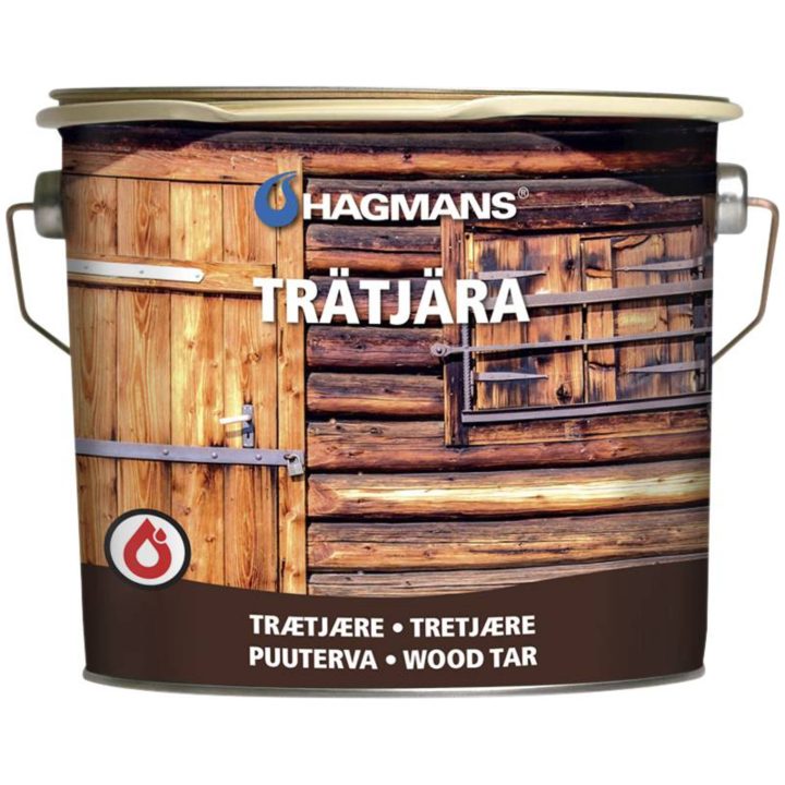 Trätjära Hagmans TRÄTJÄRA HAGMANS MÖRKBRUN 1L – bild 2