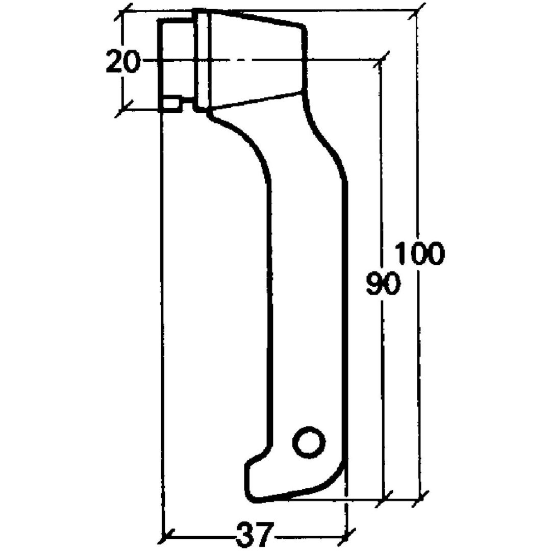 Trekanthandtag 811 FIX TREKANTSHANDTAG 811