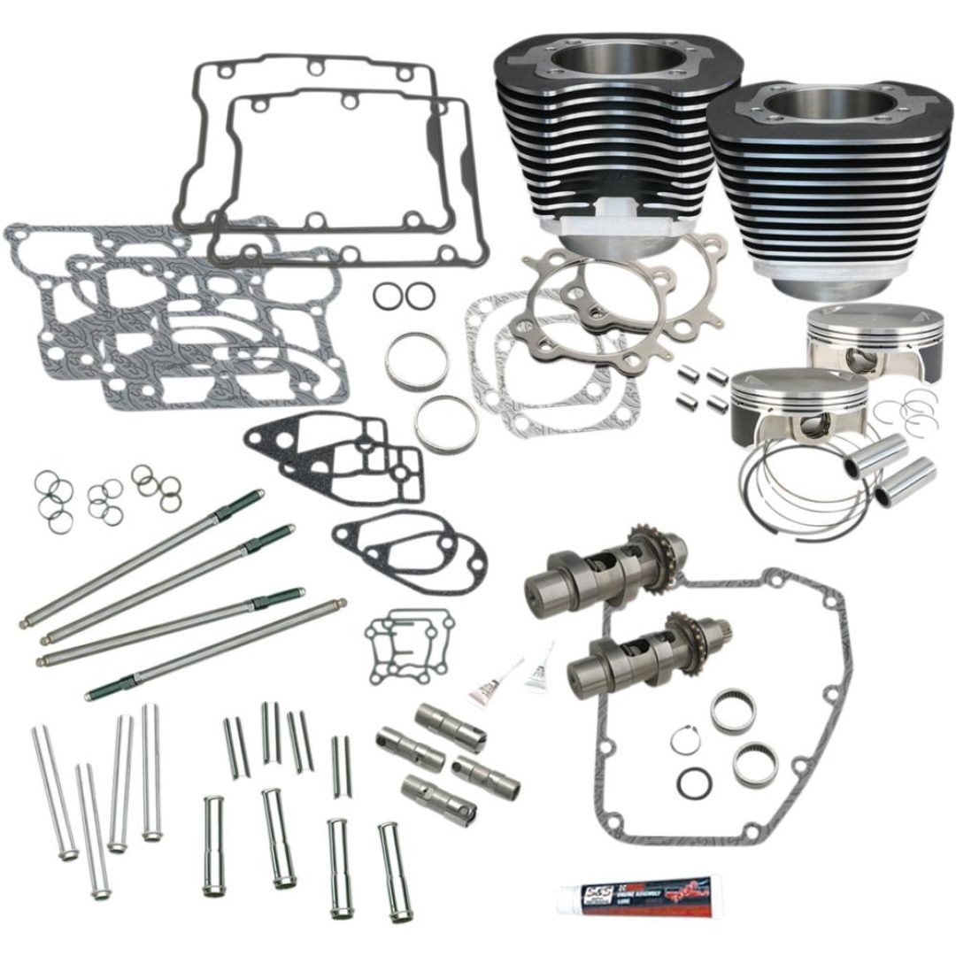 Trimkit Hot Set Up 106 Wrinkle Black S&S Cycle