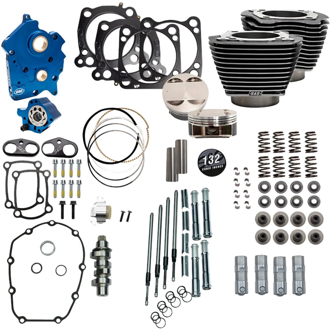 Trimkit Power Package 132 Svart Highlightad S&S CYCLE