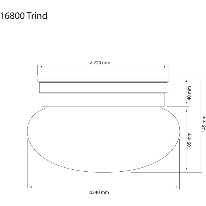 Trind Plafond, Silver/frost ANETA HOME Silver – bild 2