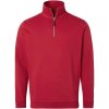 Tröja 0102 Halv-zip Röd Top Swede XS – miniatyr 1