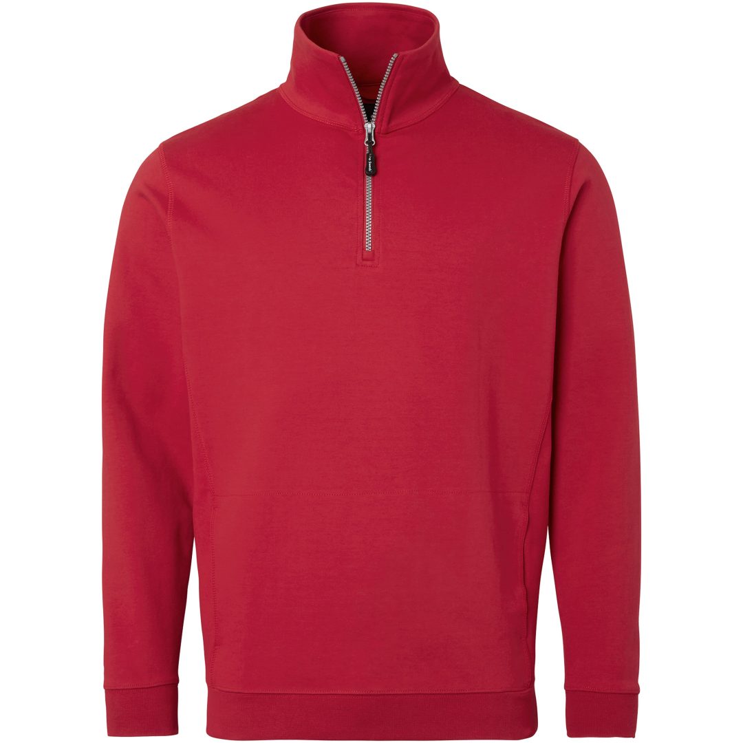 Tröja 0102 Halv-zip Röd Top Swede XS