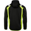 Tröja 276 Hel-zip med fast huva Svart/Fluor Gul Top Swede XS – miniatyr 3