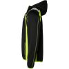 Tröja 276 Hel-zip med fast huva Svart/Fluor Gul Top Swede XS – miniatyr 4