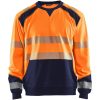 Tröja 35412528 Hivisorange / Marin BLÅKLÄDER TRÖJA 35412528 ORANGE/MAR XS – miniatyr 1