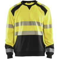 Tröja 35412528 Svart / Hivisgul BLÅKLÄDER
