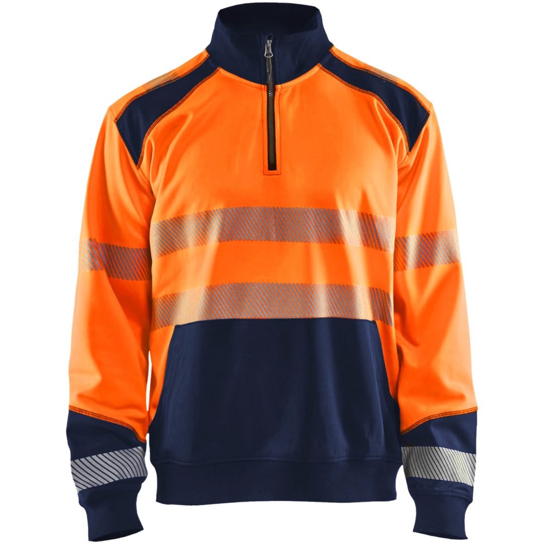 Tröja 35562528 Hivisorange / Marin BLÅKLÄDER TRÖJA 35562528 ORANGE/MAR XS