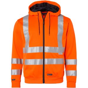 Tröja 4429 Hel-zip Fluorescerande Orange Top Swede