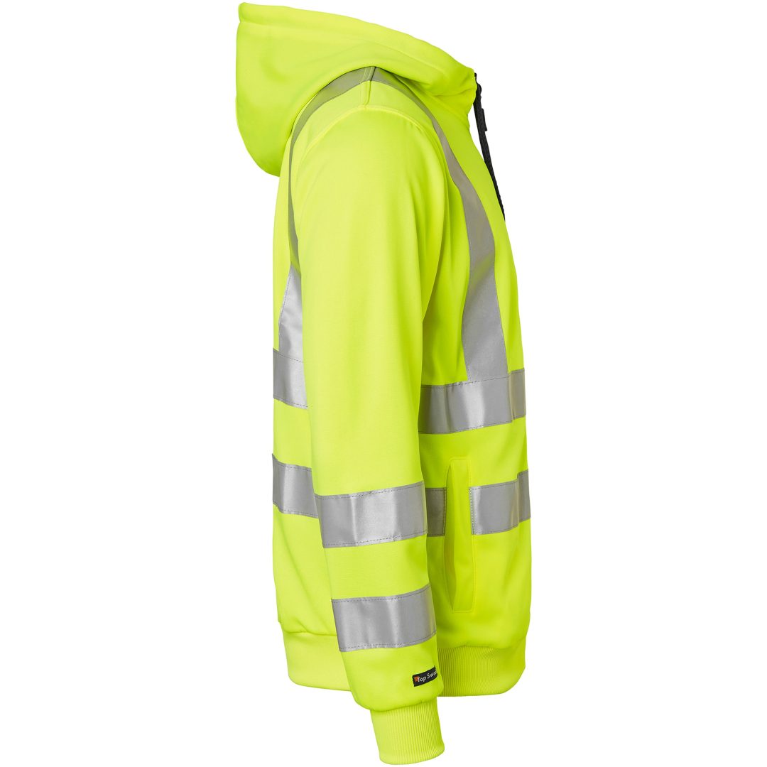 Tröja 4429 Hel-zip Fluorescerande Orange Top Swede XS – bild 2
