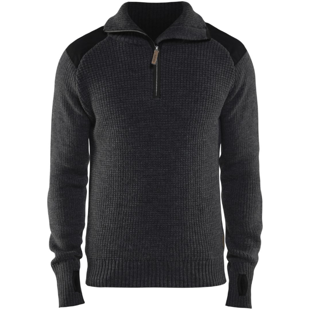 Tröja 46301071 Grå / Svart BLÅKLÄDER TRÖJA 46301071 GRÅ/SVART XS