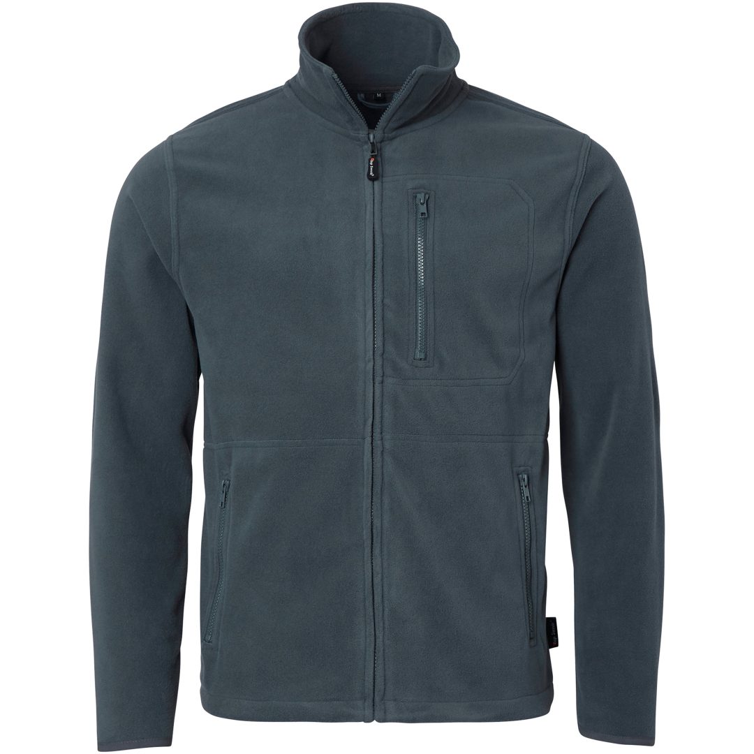 Tröja 4642 Fleece Hel-zip Mörkgrå Top Swede XS