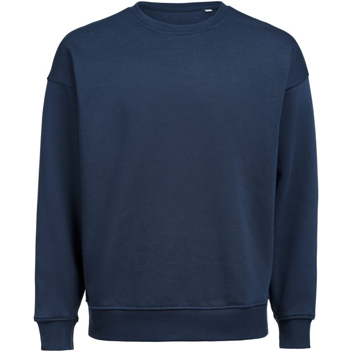 Tröja Crewneck Loose Fit Marinblå Untagged Movement – bild 4