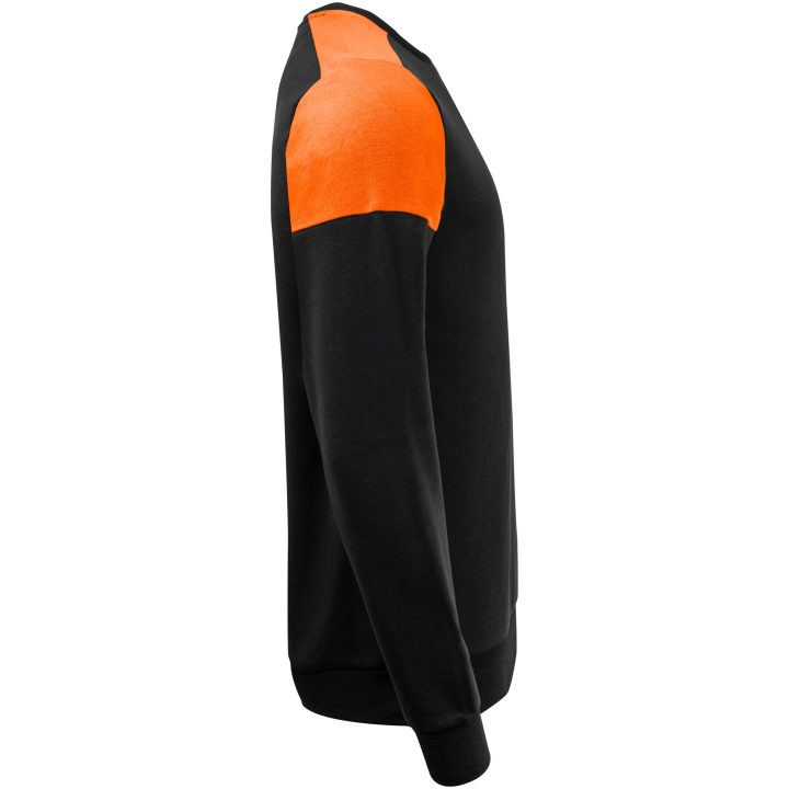 Tröja Crewneck Svart/orange Printer PRIME XS – bild 3