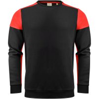 Tröja Crewneck Svart/röd Printer PRIME