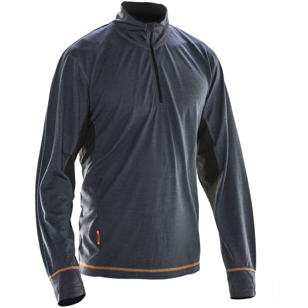 Tröja Dry-tech™ Merinoull 5596 Advanced Mörkgrå/Svart Jobman XXXL
