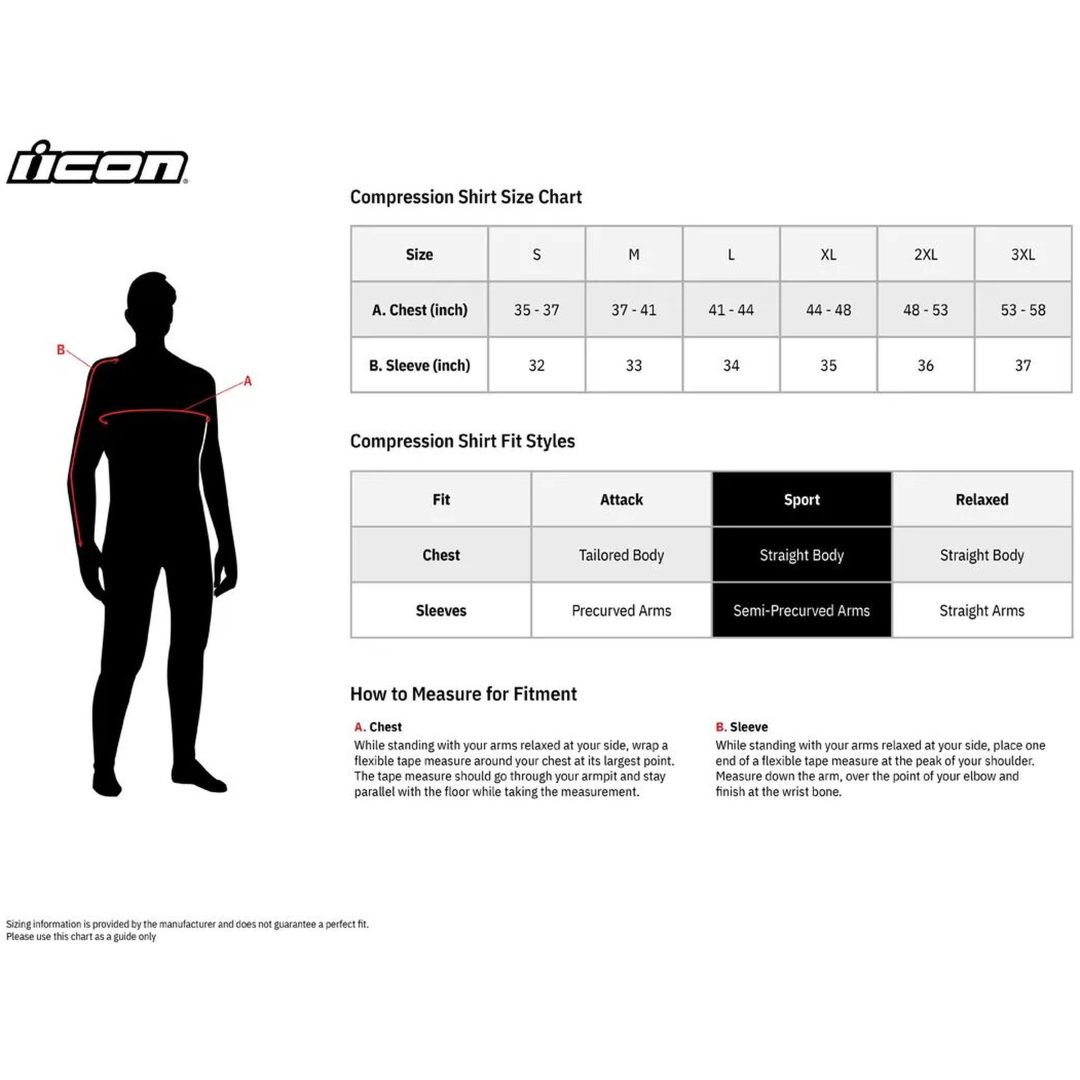 Tröja Field Armor Compression Svart ICON XXXL – bild 3