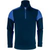 Tröja Halfzip Marinblå/koboltblå Printer PRIME XS – miniatyr 1