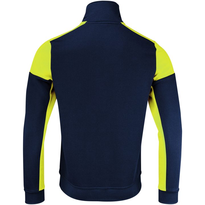 Tröja Halfzip Marinblå/neongul Printer PRIME XS – bild 2